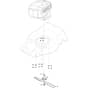 COLLECTOR 548 AE Kit - 2021-2024 - 2L0485808/ST1 - Stiga Rotary Mower Blade and Hub Diagram