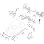COMBI 50 SQ H - 2024-2025 - 294502838/ST1 - Stiga Rotary Mower Deck and Height Adjusting Diagram