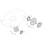 COMBI 53 S4Q B - 2013 - 299537824/S13 - Stiga Rotary Mower Wheels and Hub Caps Diagram