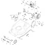 COMBI 55 SQ DAE - 2019-2020 - 294556878/ST1 - Stiga Rotary Mower Deck and Height Adjusting Diagram