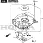 COMBI 748 V - 2023-2025 - 2L0487838/STX - Stiga Rotary Mower Crankcase Cover Diagram