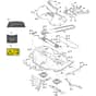 COMBI 95 EL QF - 2016-2022 - 2D5809521/S16 - Stiga Front Mower Cutting Deck Diagram