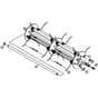 Billy Goat CR550HC - PR550H Power Rake and Overseeder Main (4) Diagram