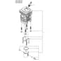 McCulloch CS340 - 966631401 - 2014-10 - Cylinder Piston Parts Diagram