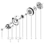 McCulloch CS35S - 2016-08 - Oil Pump Parts Diagram