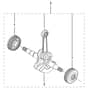McCulloch CS380 - 966631501 - 2014-10 - Crankshaft Parts Diagram