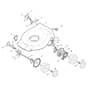 CSC 534 S-B - 2011-2014 - 295542023/12 - Castel Garden Rotary Mower Deck and Height Adjusting Diagram