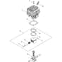 Echo CSG-7410ES 36 Cylinder, piston, crankshaft