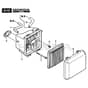 CSL 484 WSQ-H - 2015-2016 - 295496833/15 - Castel Garden Rotary Mower Air Cleaner Diagram