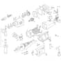 Makita DBM130 - Diamond Core Drill - Power Tool Diagram