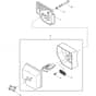 Makita DCS400 - Chainsaw - Exhaust Diagram