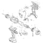 Makita DDF458 - Cordless Driver Drill - Power Tool Diagram