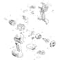 Makita DDF487 - Cordless Driver Drill - Power Tool Diagram