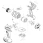 Makita DDF492 - Cordless Driver Drill - Power Tool Diagram