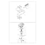 DEB 5158 -  - Efco Bush Hog Mower Blade assy Diagram