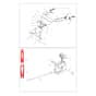 DEB 518 - Oleo-Mac Bush Hog Mower Handlebar Diagram