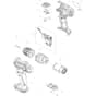 Makita DF333D - Cordless Driver Drill - Power Tool Diagram