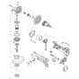 Makita DGA450 - Cordless Grinder 115mm - Power Tool Diagram