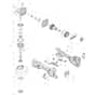 Makita DGA467 - 115mm Cordless Angle Grinder - Power Tool Diagram