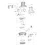 Makita DML810 - Cordless Area Worklight - Power Tool 02 Diagram