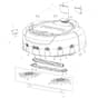 Makita DRC200 - Robotic Cleaner - Power Tool 01 Diagram