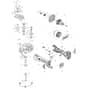 Makita DSC250 - Cordless Steel Rod Cutter - Power Tool Diagram