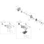 DSH 2500 S -  - Efco Brushcutter Tank and air filter Diagram