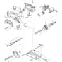 Makita DSS501 - Cordless Circular Saw 136mm - Power Tool Diagram