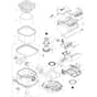 Makita DVC151L - Corded & Cordless Vacuum Cleaner - Power Tool Diagram
