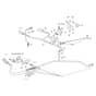 EF 123/22 V - 2022 - Efco Ride On Mower Brake and Gearbox Controls Diagram