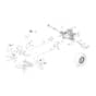 EF 125/22 V - 2023 - Efco Ride On Mower Brake and Gearbox Controls Diagram