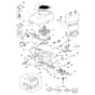 EF 84/14.5 K H - 2018 - Efco Ride On Mower Starter, carburettor and air filter Diagram