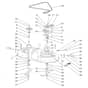 EF 92/13H - 2023 - Efco Ride On Mower Mowing Deck Diagram