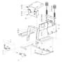 EF 98L/14.5 K H - 2019 - Efco Ride On Mower Frame assembly Diagram