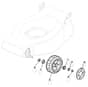 EL 46R HP - 2008-2009 - 294480673/UM8 - Mountfield Rotary Mower Wheels Diagram