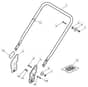 EL 4800 PD BW - 2020-2022 - 299487173/MTF - Mountfield Rotary Mower Lower Handle Diagram