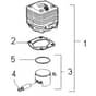 McCulloch ELITE 2 010 L - 2007-02 - Cylinder Piston Parts Diagram