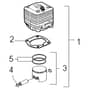 McCulloch ELITE 2 710 B-PRO - 2007-03 - Cylinder Piston Parts Diagram