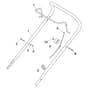 EP 414 - 2019 - 297411043/19 - Castel Garden Rotary Mower Handle Upper Part Diagram
