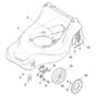 EP 414-B - 2012-2013 - 297411023/12 - Castel Garden Rotary Mower Deck and Height Adjusting Diagram