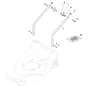 EP 414-B - 2011-2012 - 297411026/11 - Castel Garden Rotary Mower Handle Lower Part Diagram