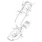EP 434 TR - 2012-2013 - 2974300043/CN - Castel Garden Rotary Mower Deck and Handle, Upper Part Diagram