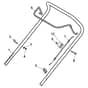 ES 414-G - 2012-2019 - 299064143/12 - Castel Garden Rotary Mower Handle Upper Part Diagram