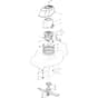 ES 460 TR - 2014-2019 - 299214663/14 - Castel Garden Rotary Mower Electric Motor and Blade Diagram