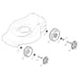 ES 464-G - 2012-2019 - 299164643/12 - Castel Garden Rotary Mower Wheels and Hub Caps Diagram