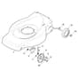 ES 534 TR-G - 2014 - 299265343/14 - Castel Garden Rotary Mower Deck and Height Adjusting Diagram