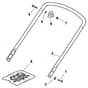 ES 534 TR-G - 2014 - 299265343/14 - Castel Garden Rotary Mower Handle Lower Part Diagram