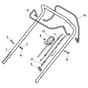 ES 534 TR-G - 2014 - 299265343/14 - Castel Garden Rotary Mower Handle Upper Part Diagram