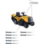 ESTATE 2084 - 2018 - 2T2000481/ST1 - Stiga Ride On Mower Labels. Diagram