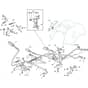 ESTATE 4092 H - 2020-2022 - 2T0430481/ST1P - Stiga Ride On Mower Brake and Gearbox Controls Diagram
